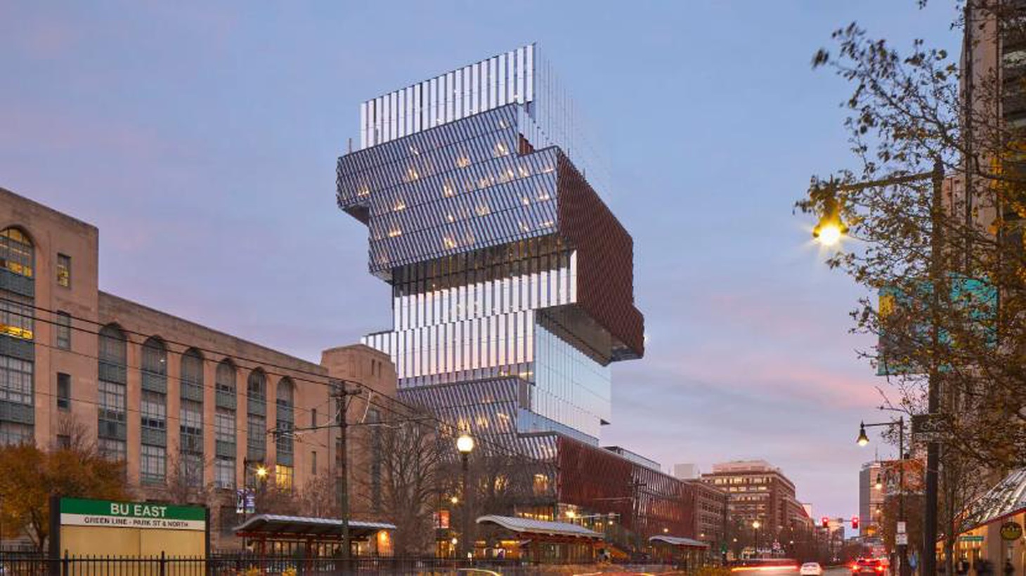 Được KPMB Architects thiết kế, Trung tâm Khoa học dữ liệu & Máy tính của Đại học Boston (Mỹ) nằm trong danh sách đề cử - Ảnh: WAF