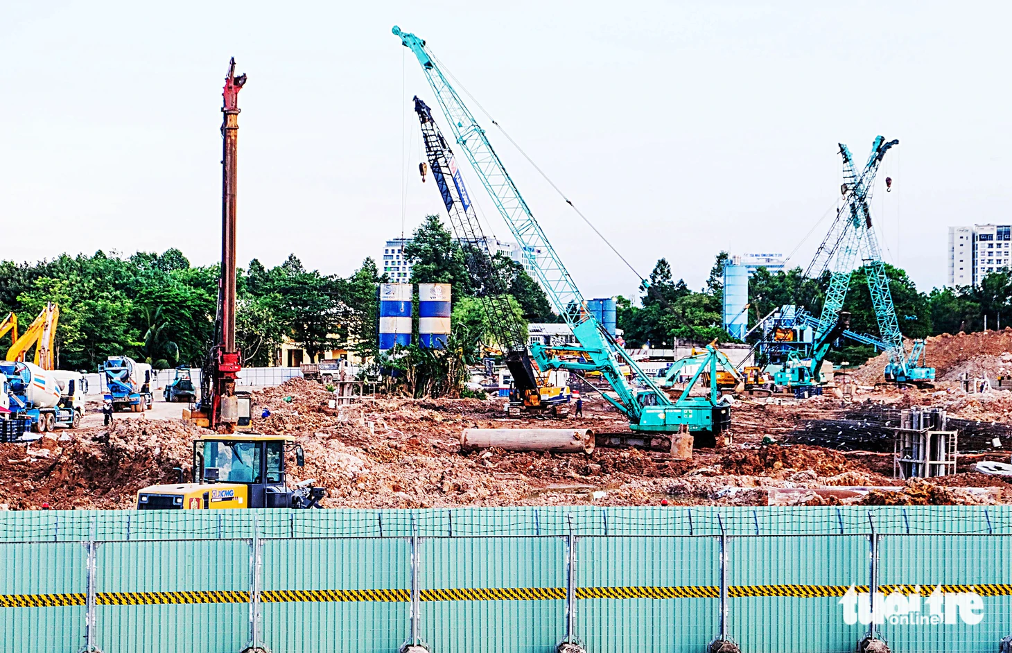 Khu vực đang xây dựng nhà ga T3 của sân bay Tân Sơn Nhất (TP.HCM) - Ảnh: QUANG ĐỊNH