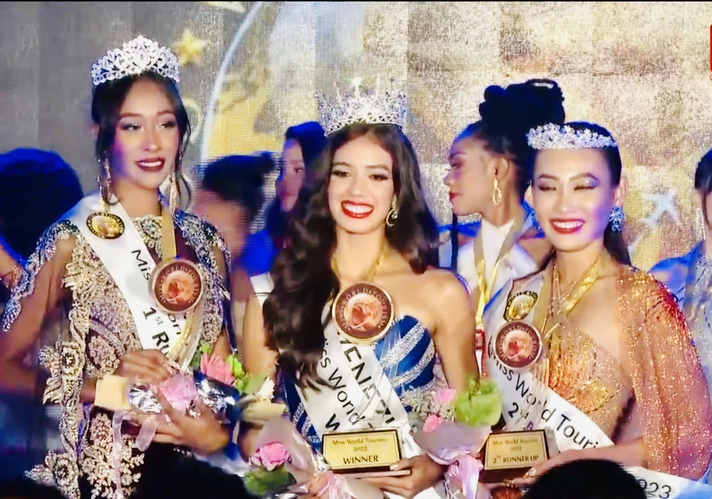 Top 3 chung cuộc Miss World Tourism 2023 - Ảnh chụp màn hình
