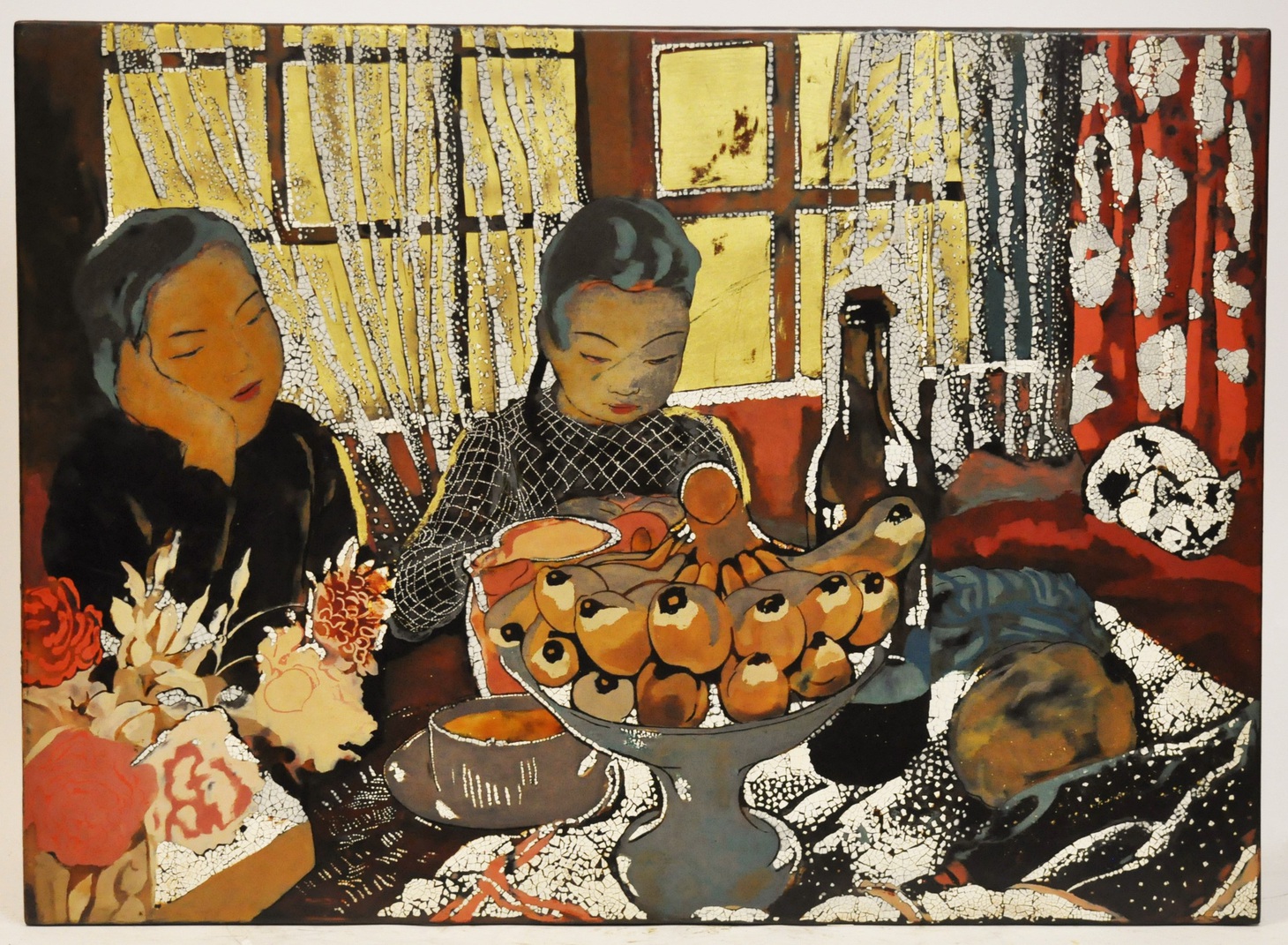 Le goûter (1940) - Trà chiều - Họa sĩ Alix Aymé