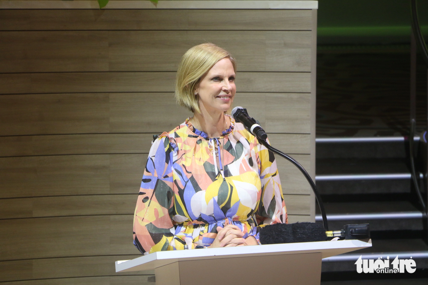 Bà Angie Stephen - phó chủ tịch kiêm giám đốc điều hành của Royal Caribbean International khu vực châu Á - Thái Bình Dương - Ảnh: THÁI THÁI