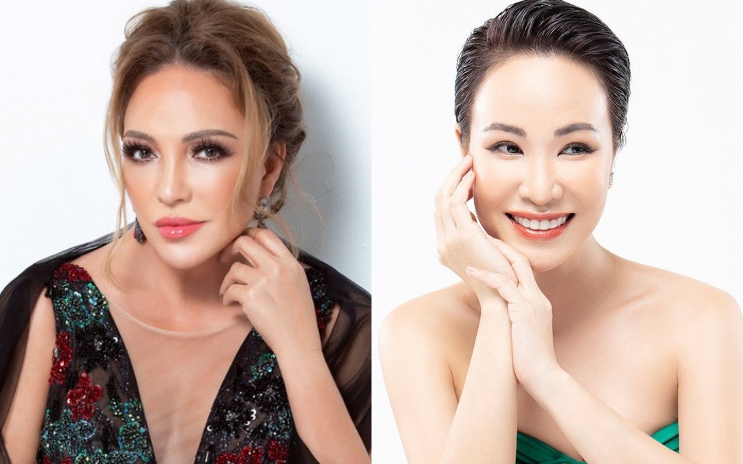 Từ trái qua: Thanh Hà, Uyên Linh - Ảnh: Facebook nhân vật