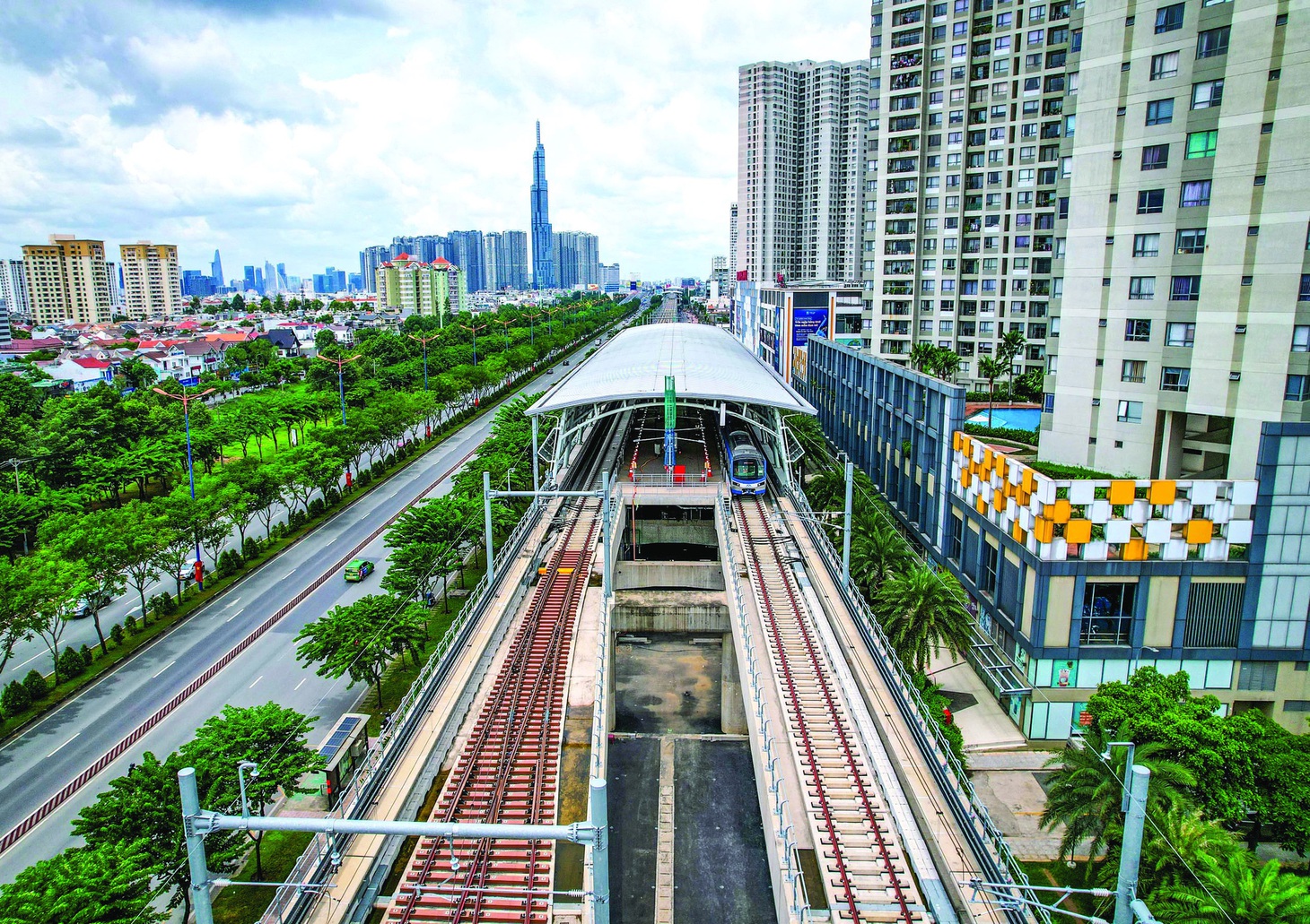 Một nhà ga của dự án metro số 1 Bến Thành - Suối Tiên tại TP.HCM - Ảnh: QUANG ĐỊNH