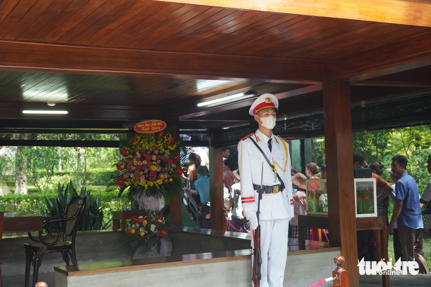 Nhà sàn Bác Hồ trong khu Di tích Phủ Chủ tịch