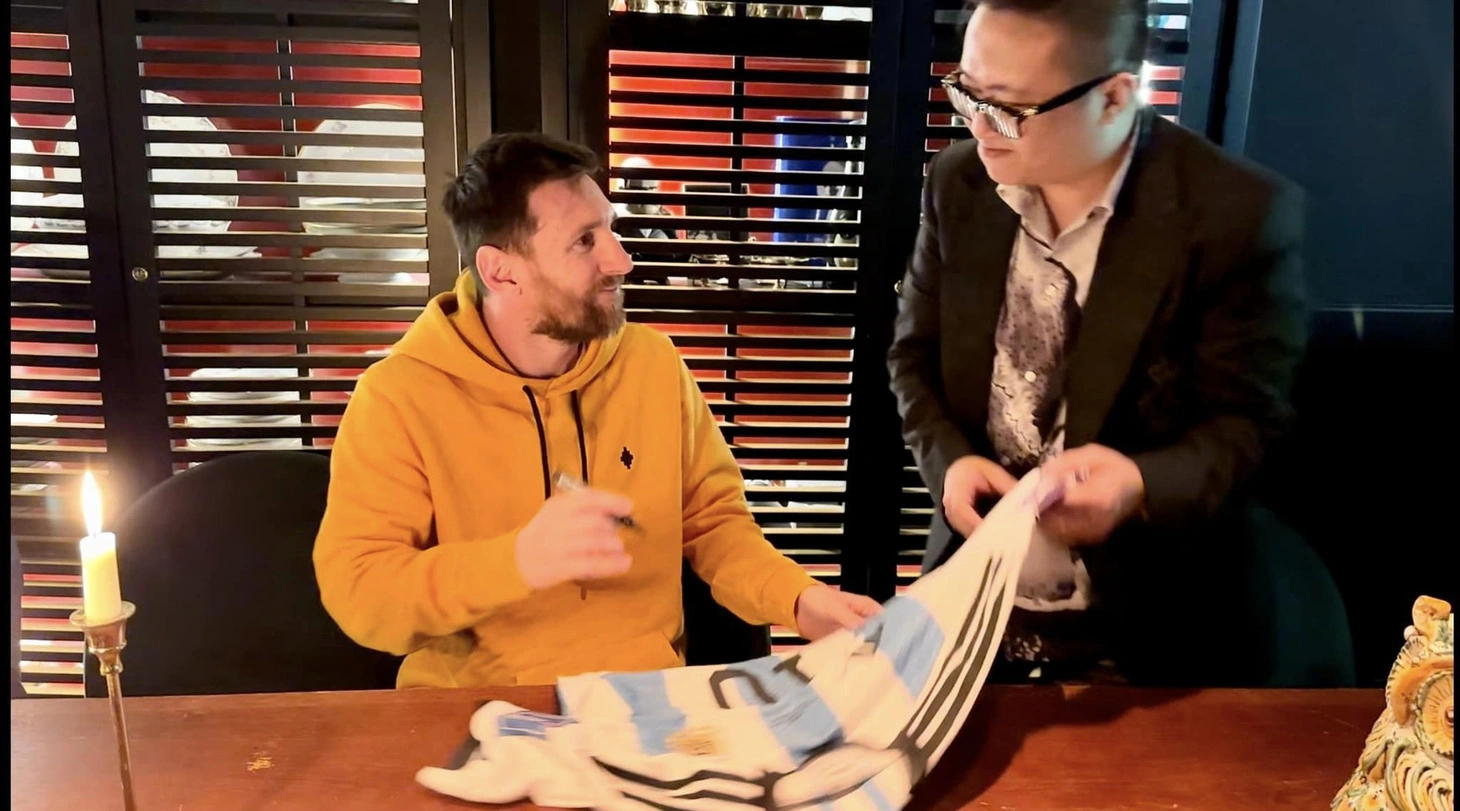 Ông Phạm Ngọc Quốc Cường cho biết số tiền Jack phải chi cho những người kết nối gặp Messi là "chưa đến một phần mười của con số 60 tỉ đồng" - Ảnh: Facebook nhân vật