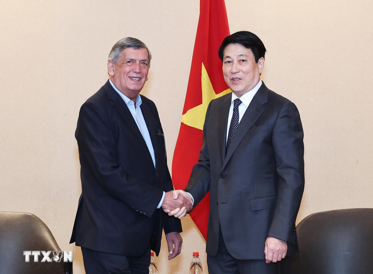 Chủ tịch nước Lương Cường gặp người đi bộ hàng trăm cây số vì Việt Nam - Ảnh 6.