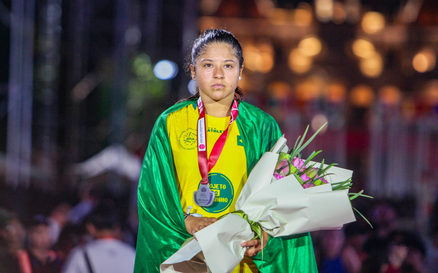 Chuyện tình ngọt ngào của nữ VĐV Brazil tại Giải teqball thế giới - Ảnh 4.