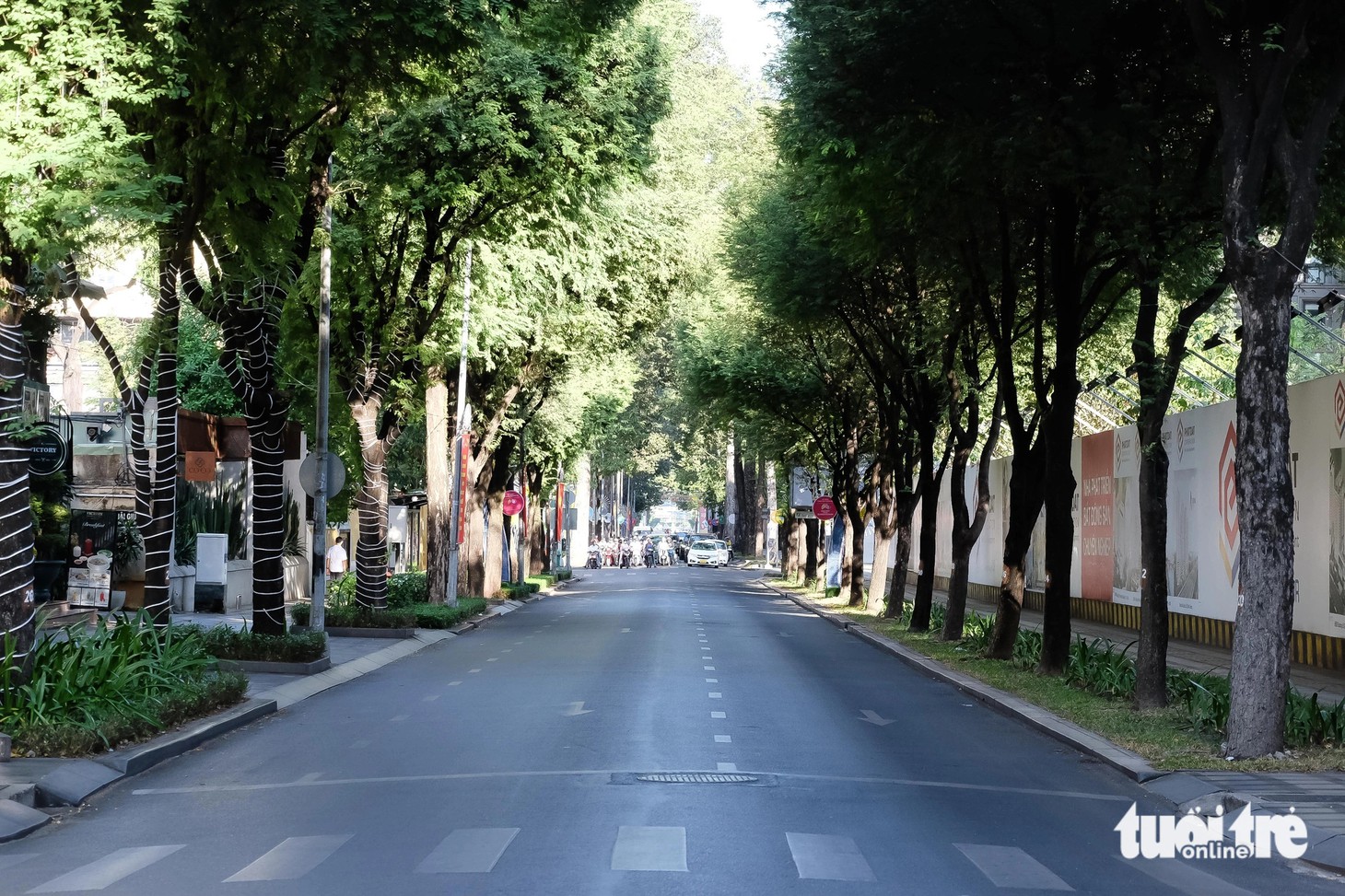 Đường Nam Kỳ Khởi Nghĩa (quận 3) thưa thớt xe cộ