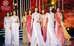 Sân khấu đêm Chung khảo Toàn quốc Miss World Vietnam 2023 lộng lẫy áo dài của NTK Ngô Nhật Huy