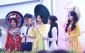 Nữ sinh lớp 11 đăng quang Hoa khôi Duyên dáng áo dài Trường THPT Nguyễn Hữu Tiến