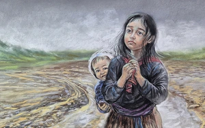 Làng Nủ hồi sinh qua tranh của Lê Sa Long - Ảnh 3.