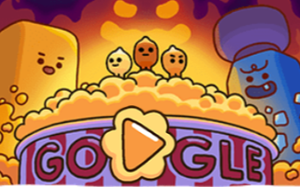 Hôm nay phải chơi ngay game bắp rang bơ trên trang chủ Google