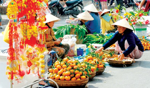Tản văn Mực Tím: Hương Tết chợ quê