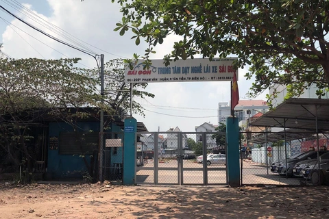 Học viên thực hành tại sân tập