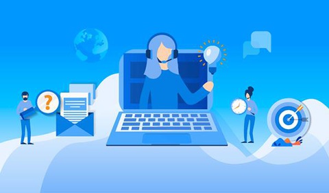 Hình 2: Dịch vụ helpdesk hỗ trợ khách hàng ngoài công ty qua hệ thống trực tuyến