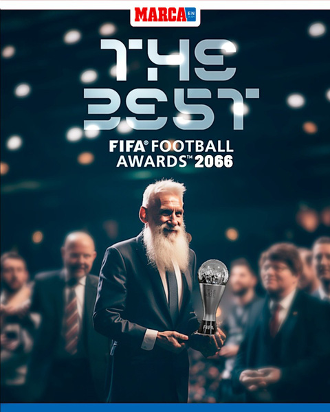 Messi râu tóc bạc trắng nhận giải FIFA The Best 2066 - Tuổi Trẻ Online