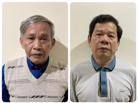 Các bị can (từ trái qua): Cao Khoa và Đặng Văn Minh- Ảnh: Bộ Công an