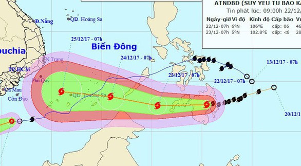 4 ngày phức tạp và nguy hiểm của bão Tembin - Ảnh 4. 4 ngày phức tạp và nguy hiểm của bão Tembin - Ảnh 4.