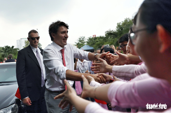 Nửa ngày của Thủ tướng Canada Trudeau tại TP.HCM - Ảnh 6.