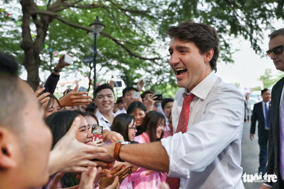 Nửa ngày của Thủ tướng Canada Trudeau tại TP.HCM - Ảnh 7.