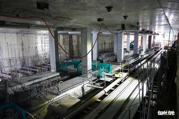 Robot TBM sắp thông đường hầm đầu tiên tuyến metro số 1 - Ảnh 9. Robot TBM sắp thông đường hầm đầu tiên tuyến metro số 1 - Ảnh 9.