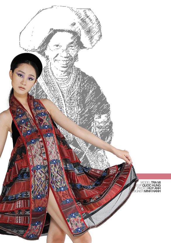 Nhà thiết kế Minh Hạnh mang bộ sưu tập thổ cẩm đến Geneve - Ảnh 1. Nhà thiết kế Minh Hạnh mang bộ sưu tập thổ cẩm đến Geneve - Ảnh 1.