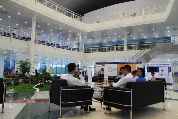 Khai trương Trung tâm báo chí quốc tế phục vụ APEC - Ảnh 7. Khai trương Trung tâm báo chí quốc tế phục vụ APEC - Ảnh 7.