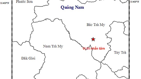 Bắc Trà My lại xảy ra động đất 2,7 độ Richter - Ảnh 1. Bắc Trà My lại xảy ra động đất 2,7 độ Richter - Ảnh 1.