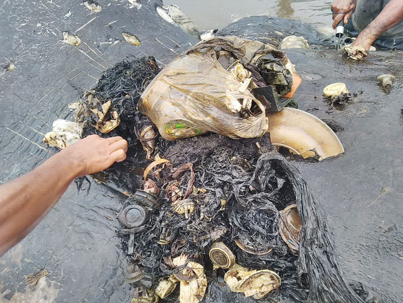 Cá nhà táng chết dạt vào bờ với 5,9kg rác nhựa trong bụng - Ảnh 4. Cá nhà táng chết dạt vào bờ với 5,9kg rác nhựa trong bụng - Ảnh 4.