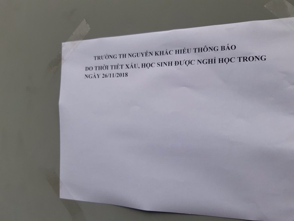 Thời tiết xấu, Biên Hòa chủ động cho học sinh nghỉ học - Ảnh 1. Thời tiết xấu, Biên Hòa chủ động cho học sinh nghỉ học - Ảnh 1.