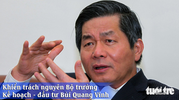Kỷ luật nguyên bộ trưởng Kế hoạch đầu tư Bùi Quang Vinh - Ảnh 1.