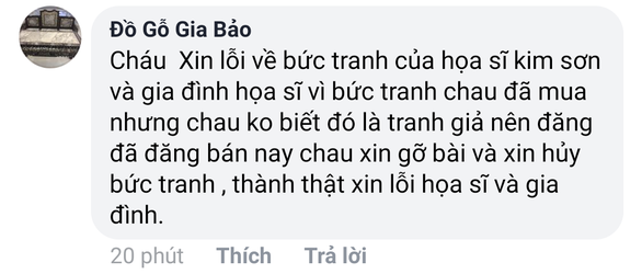 Người bán tranh giả của Nam Sơn xin lỗi và sẽ hủy tranh - Ảnh 2. Người bán tranh giả của Nam Sơn xin lỗi và sẽ hủy tranh - Ảnh 2.