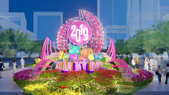 Công bố những nét mới của đường hoa Nguyễn Huệ Tết Kỷ Hợi - Ảnh 1. Công bố những nét mới của đường hoa Nguyễn Huệ Tết Kỷ Hợi - Ảnh 1.