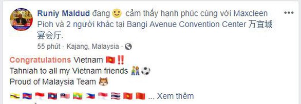 CĐV Hàn Quốc ngay lập tức chúc mừng tuyển Việt Nam vô địch - Ảnh 3. CĐV Hàn Quốc ngay lập tức chúc mừng tuyển Việt Nam vô địch - Ảnh 3.