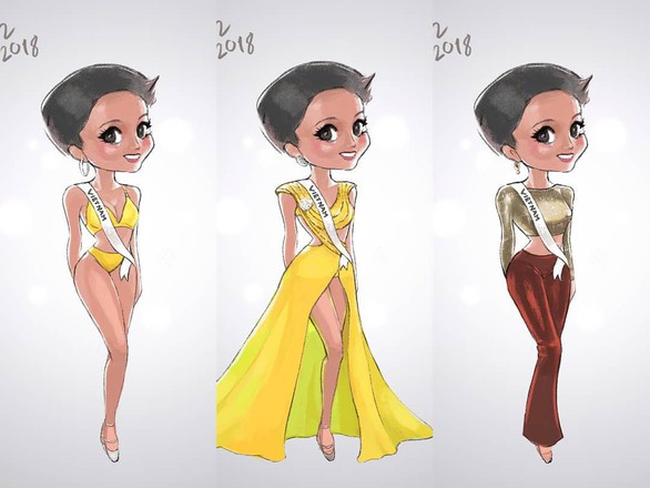 Tranh chibi đầy thần thái của H’Hen Niê tại cuộc thi Hoa hậu Hoàn vũ - Ảnh 5. Tranh chibi đầy thần thái của H’Hen Niê tại cuộc thi Hoa hậu Hoàn vũ - Ảnh 5.