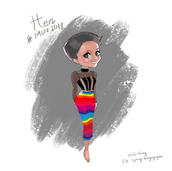 Tranh chibi đầy thần thái của H’Hen Niê tại cuộc thi Hoa hậu Hoàn vũ - Ảnh 8. Tranh chibi đầy thần thái của H’Hen Niê tại cuộc thi Hoa hậu Hoàn vũ - Ảnh 8.