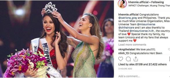 H’Hen Niê dừng ở top 5 Miss Universe do phiên dịch? - Ảnh 7. H’Hen Niê dừng ở top 5 Miss Universe do phiên dịch? - Ảnh 7.
