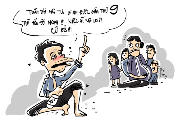 Đầu năm cùng ngắm số 9 may mắn qua con mắt họa sĩ Cười - Ảnh 4. Đầu năm cùng ngắm số 9 may mắn qua con mắt họa sĩ Cười - Ảnh 4.
