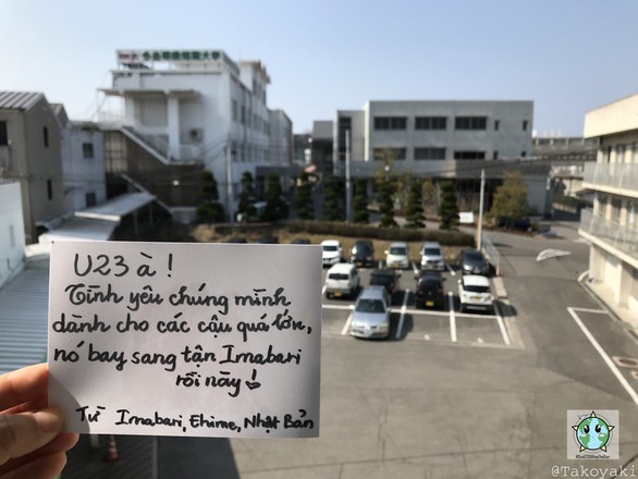 Người hâm mộ đưa U23 Việt Nam đi khắp thế gian - Ảnh 4. Người hâm mộ đưa U23 Việt Nam đi khắp thế gian - Ảnh 4.
