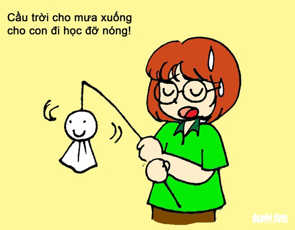 Hí họa Sài Gòn nắng nóng: 5 kiểu tránh nóng của bạn trẻ - Ảnh 5. Hí họa Sài Gòn nắng nóng: 5 kiểu tránh nóng của bạn trẻ - Ảnh 5.