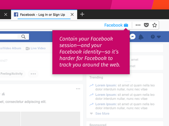 Mozilla cung cấp vũ khí chống Facebook cho người dùng Firefox - Ảnh 1. Mozilla cung cấp vũ khí chống Facebook cho người dùng Firefox - Ảnh 1.