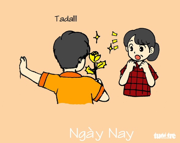 Hí họa: khác biệt giữa ngày Quốc tế Phụ nữ 8-3 xưa và nay - Ảnh 4. Hí họa: khác biệt giữa ngày Quốc tế Phụ nữ 8-3 xưa và nay - Ảnh 4.