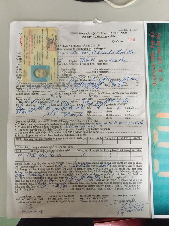 Cảnh sát giao thông Thanh Hóa phủ nhận chuyện làm khó người vi phạm - Ảnh 3. Cảnh sát giao thông Thanh Hóa phủ nhận chuyện làm khó người vi phạm - Ảnh 3.