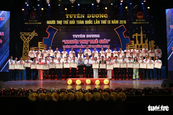 Trao giải thưởng Người thợ trẻ giỏi năm 2018 - Ảnh 2. Trao giải thưởng Người thợ trẻ giỏi năm 2018 - Ảnh 2.