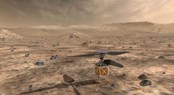 Chờ trực thăng của NASA cất cánh từ sao Hỏa - Ảnh 1. Chờ trực thăng của NASA cất cánh từ sao Hỏa - Ảnh 1.