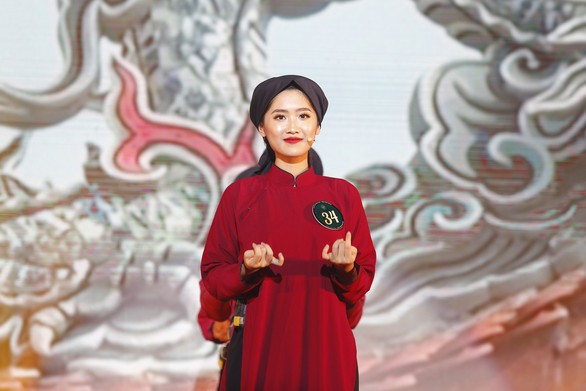 Nữ sinh Học viện Ngoại giao khoe tài trong chung kết Hoa khôi - Ảnh 3. Nữ sinh Học viện Ngoại giao khoe tài trong chung kết Hoa khôi - Ảnh 3.