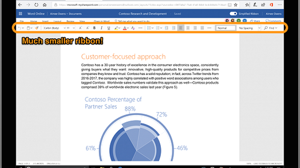 Microsoft thiết kế lại phần mềm Office gọn gàng, đơn giản hơn - Ảnh 1. Microsoft thiết kế lại phần mềm Office gọn gàng, đơn giản hơn - Ảnh 1.