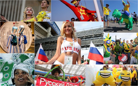 World Cup 2018: Cổ động viên chịu chơi hoành tráng - Ảnh 1. World Cup 2018: Cổ động viên chịu chơi hoành tráng - Ảnh 1.