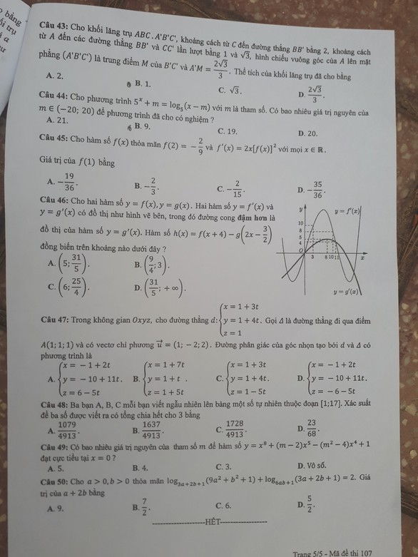 Thí sinh than đề thi toán THPT quốc gia dài và khó, nhiều em bật khóc - Ảnh 31. Thí sinh than đề thi toán THPT quốc gia dài và khó, nhiều em bật khóc - Ảnh 31.
