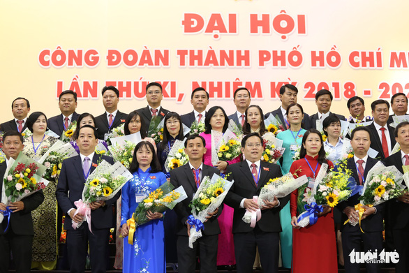 Bà Trần Thị Diệu Thúy tái đắc cử chủ tịch Liên đoàn lao động TP.HCM - Ảnh 3.